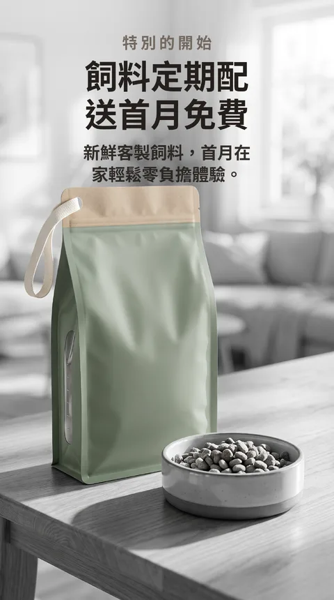 寵物飼料定期配送 首月免費體驗 1