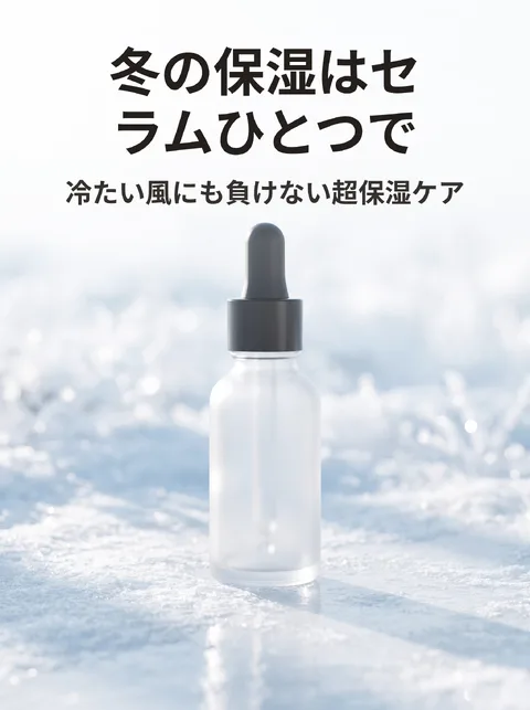 セラムひとつで完結する冬の保湿ルーティン