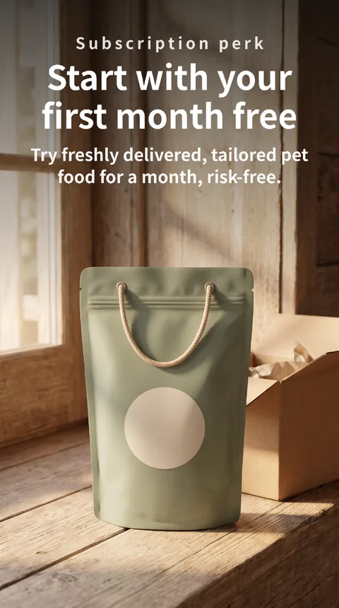 Pet Food Subscription: First Month Free Trial 1
