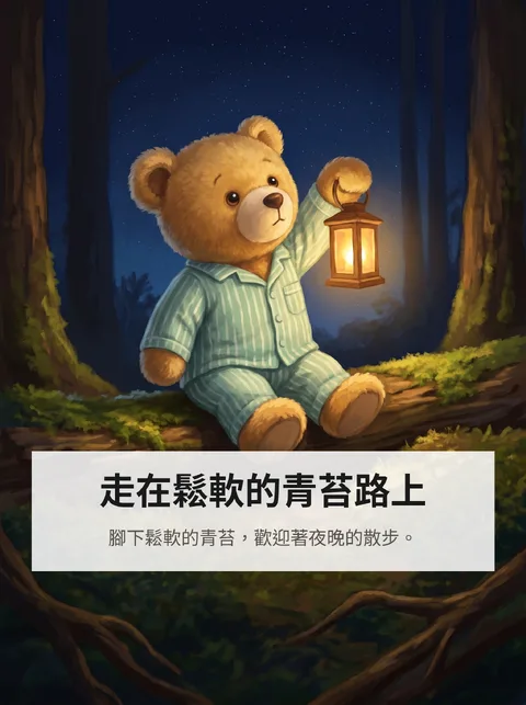 這隻小熊布偶在夜裡出發去數星星的故事 2