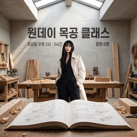 원데이 목공 클래스 모집