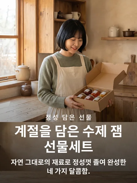 수제 잼 4종 선물세트 카탈로그