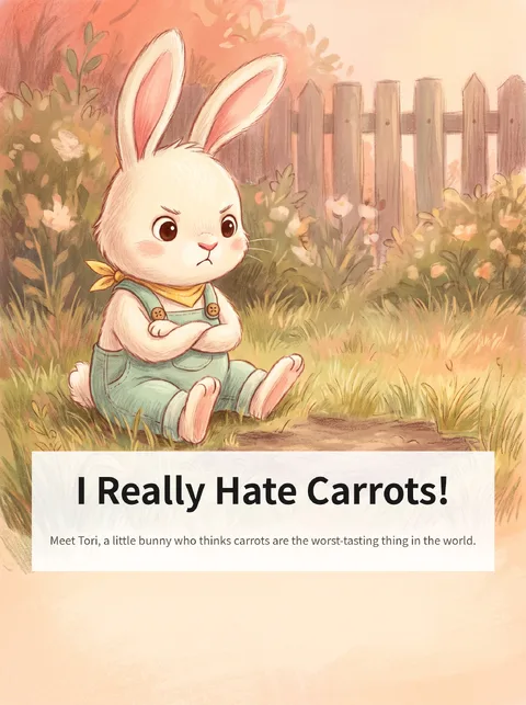 A Carrot-Hating Rabbit Has a Change of Heart While Tending a Garden