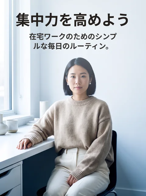 在宅ワークの集中習慣