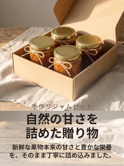 手作りジャム4種 ギフトセットカタログ