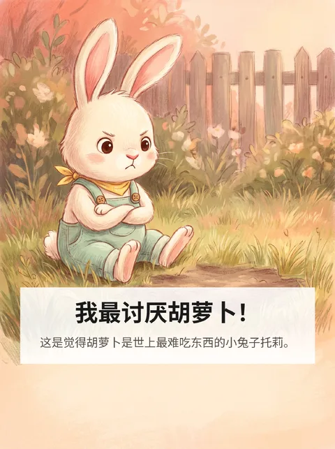 讨厌胡萝卜的兔子种菜园后改变心意的故事