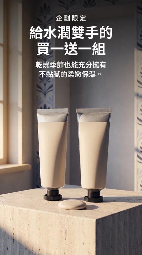 護手霜買一送一 企劃活動保濕組