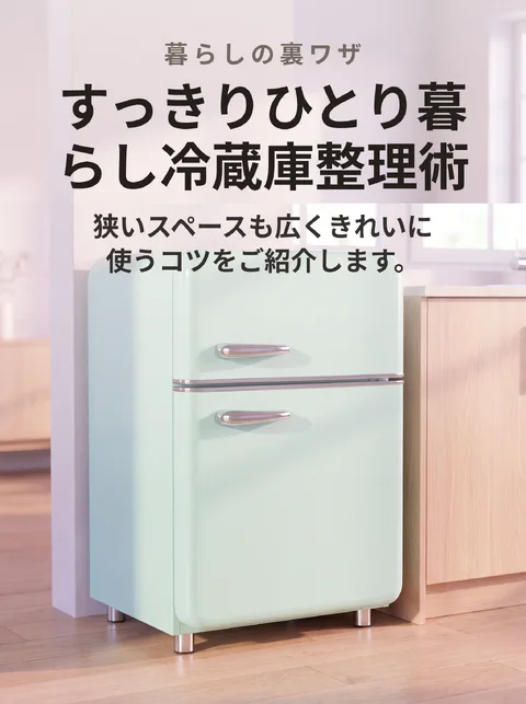 ひとり暮らしの冷蔵庫整理術5選