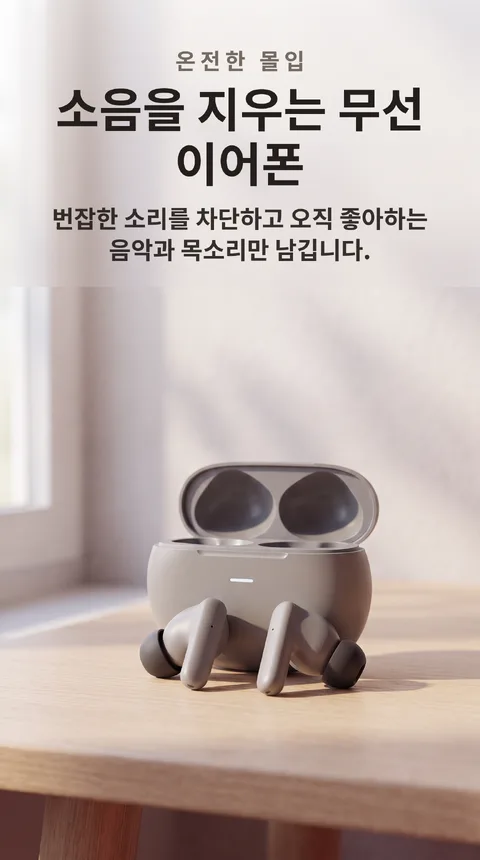 무선 이어폰 노이즈캔슬링 충전케이스