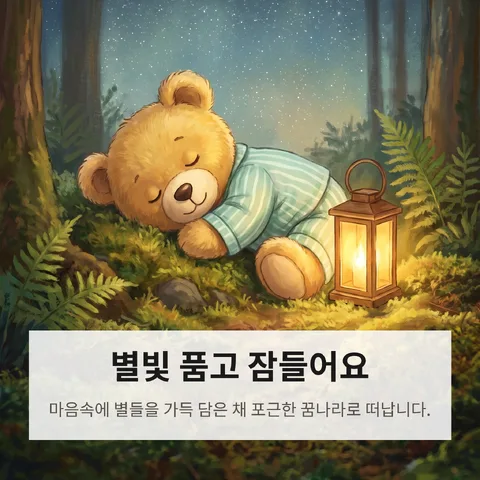 별빛 품고 잠들어요