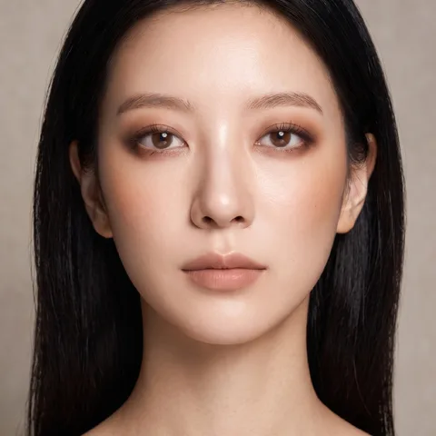 Brown smoky eye