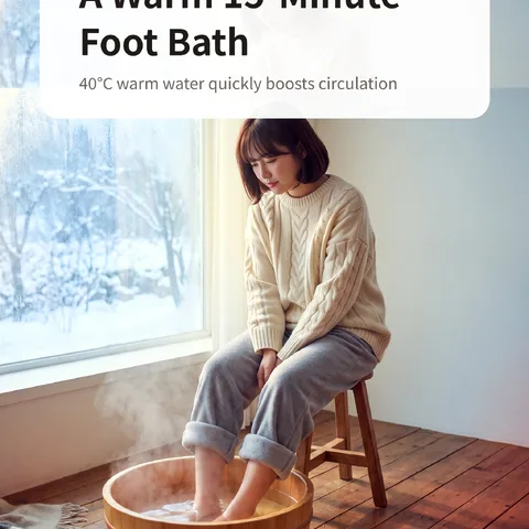 A Warm 15-Minute Foot Bath
