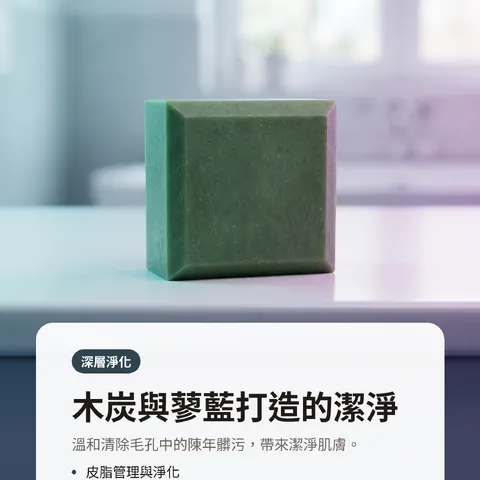 木炭與蓼藍打造的潔淨