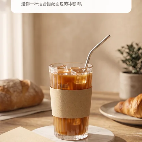 用心冲调的免费饮品一杯