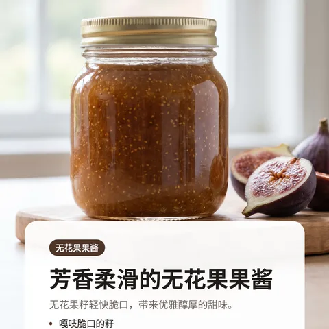 芳香柔滑的无花果果酱