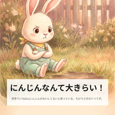 にんじんなんて大きらい！