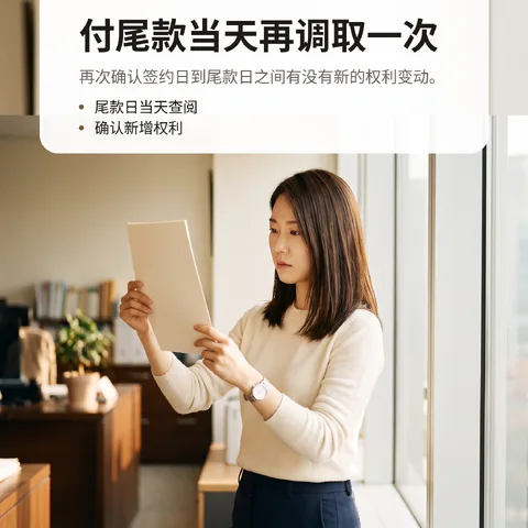 付尾款当天再调取一次