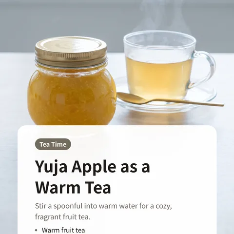 Yuja Apple as a Warm Tea