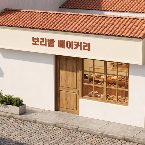 Storefront from above · Storefront terracotta · 3D render storefront