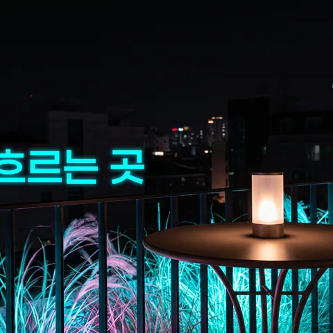 바람에 흐르는 들판 · 장노출 네온 · 장노출 미니멀