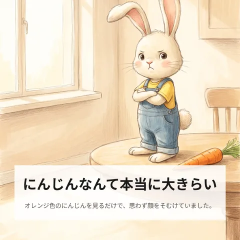 にんじんなんて本当に大きらい