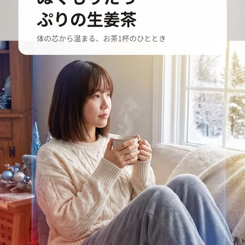ぬくもりたっぷりの生姜茶