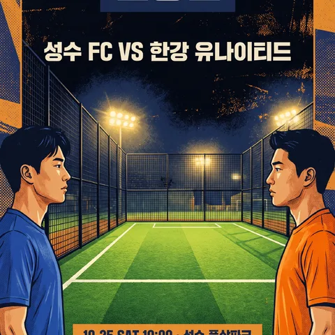 横長試合バナー · 試合 オレンジネイビー · レトロ試合ポスター