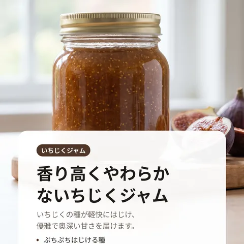 香り高くやわらかないちじくジャム