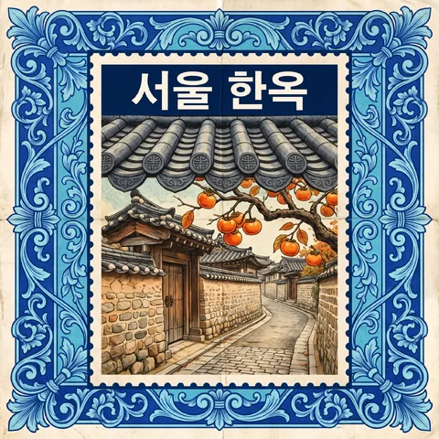 小全張 · 郵票藍 · 郵票復古印刷