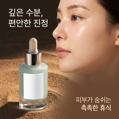 모델 클로즈업 · 누드 베이지 · 다크 럭셔리