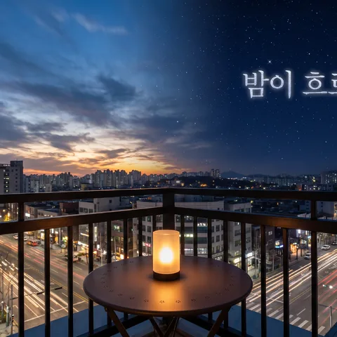 낮에서 밤으로 이어진 한 장 · 장노출 별빛 · 장노출 시네마틱