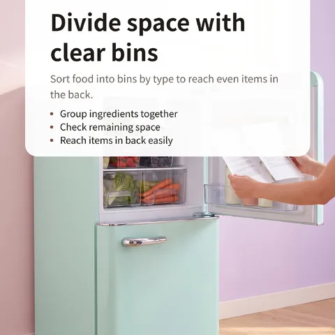 Divide space with clear bins