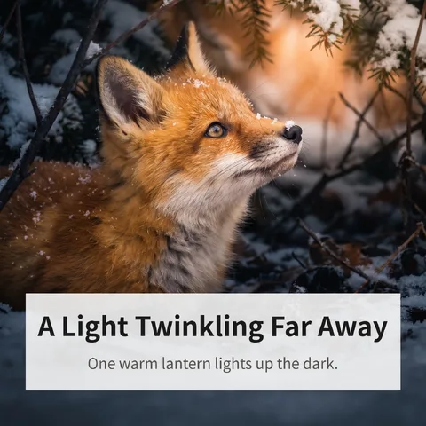 A Light Twinkling Far Away