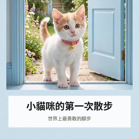 小貓咪的第一次散步