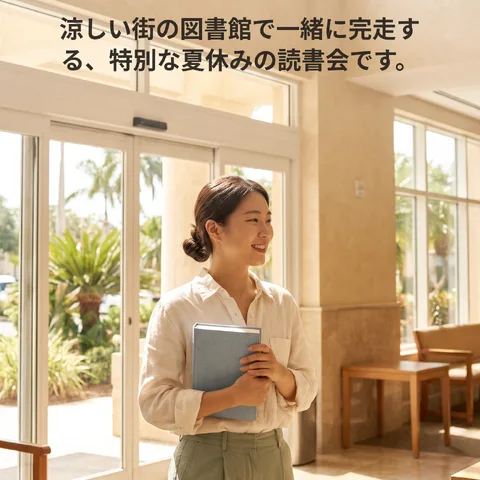 夏、図書館で本を開こう