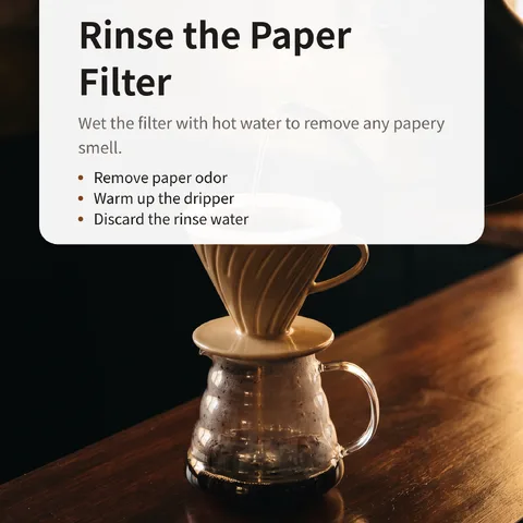 Rinse the Paper Filter