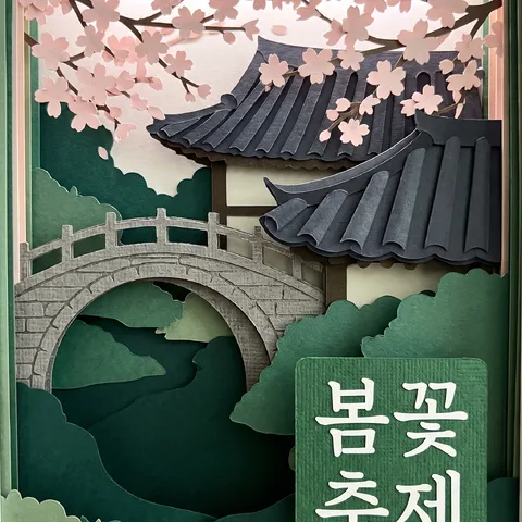 纸雕景箱 · 剪纸森林绿 · 剪纸实拍