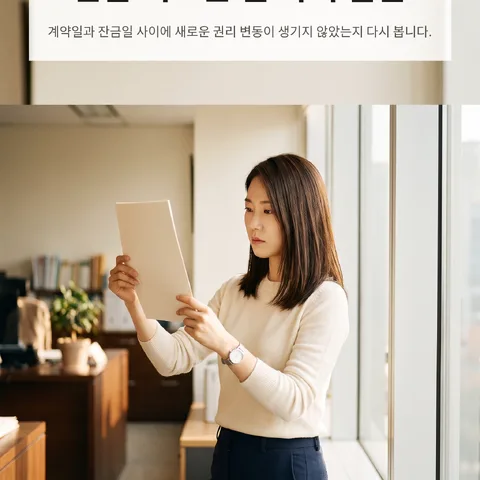 잔금 치르는 날 다시 발급