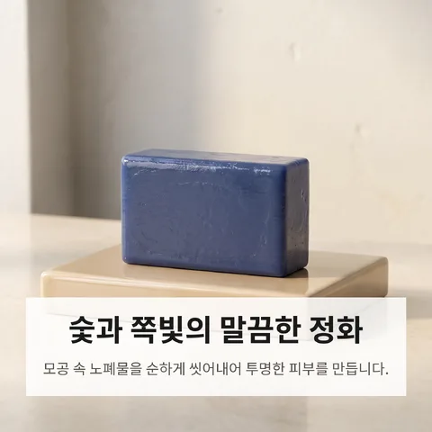 숯과 쪽빛의 말끔한 정화