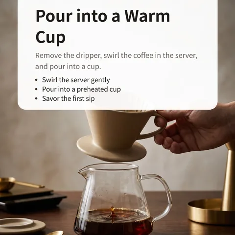 Pour into a Warm Cup