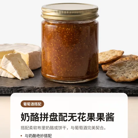 奶酪拼盘配无花果果酱