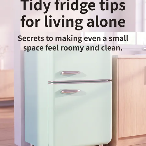 Tidy fridge tips for living alone