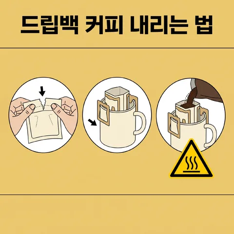 주의 그림 한 칸 · 설명서 옐로 · 설명서 인쇄물 목업