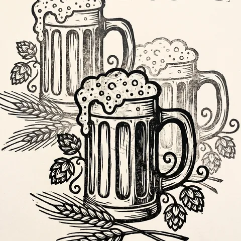 印章式小版画 · 版画墨黑韩纸 · 版画印章