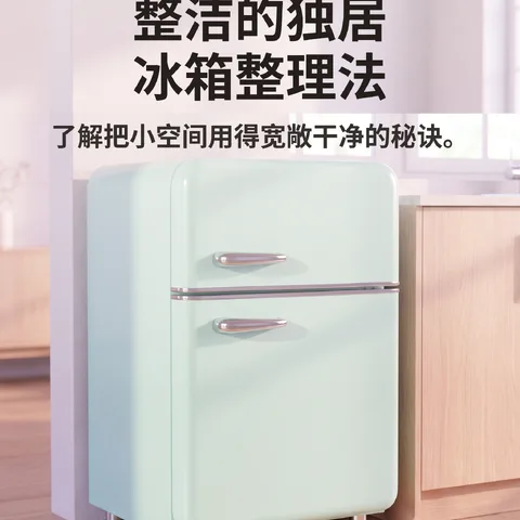 整洁的独居冰箱整理法
