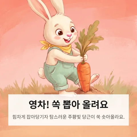 영차! 쏙 뽑아 올려요