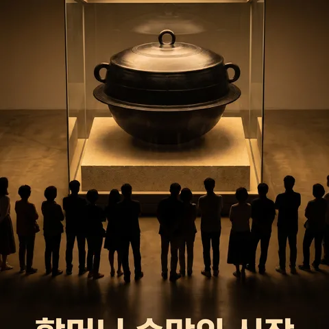 排队观众剪影 · 展览黄铜灯光 · 展览胶片