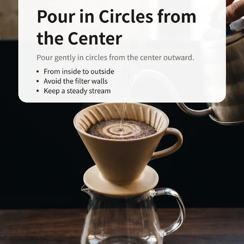 Pour in Circles from the Center