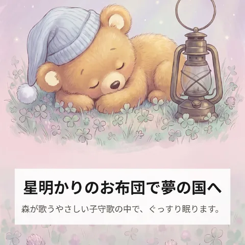 星明かりのお布団で夢の国へ
