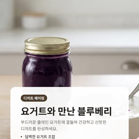 요거트와 만난 블루베리